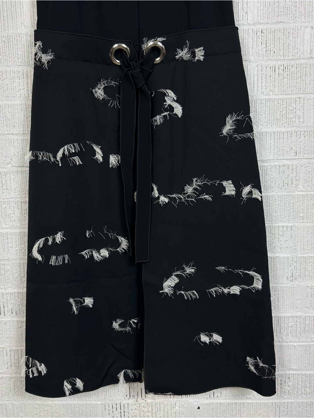 Proenza Schouler Womens Sleeveless Belted Dress Black Apron Size 8 - Picture 5 of 12